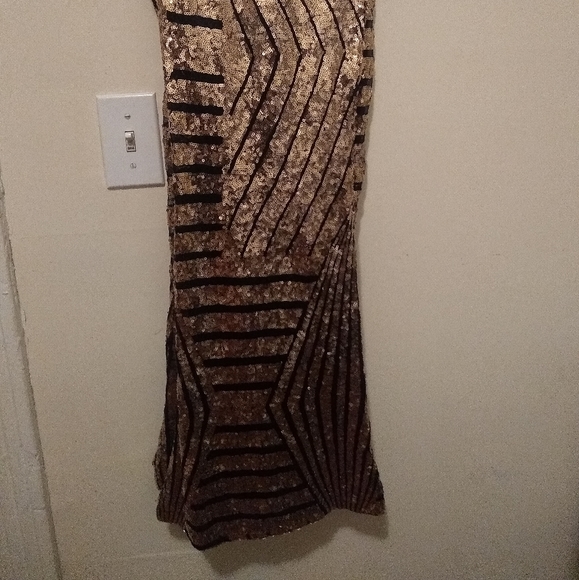 Sequin High-Waisted Bell-Bottoms Flare Pants - Picture 2 of 5